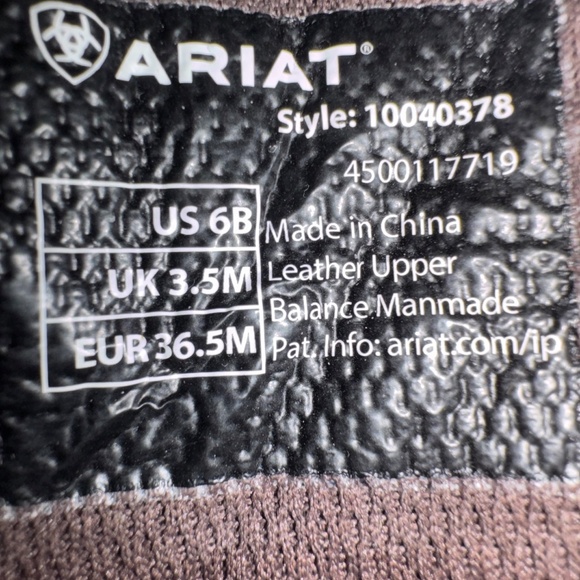 NWB  ARIAT WOMEN'S SIENNA VENTTEK 360 CHOCOLATE CHIP SQUARE TOE BOOT - Picture 10 of 15